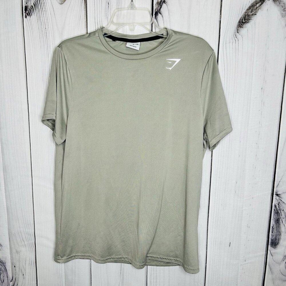 Gymshark T Shirt Mens Sz M Gray Short Sleeve Crew Neck Pullover Tee